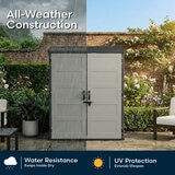 Suncast 5ft 8" x 3ft 6" (1.7 x 1.1m) 3,000 Litre Vertical Storage Shed with Shelves and Tool Hooks