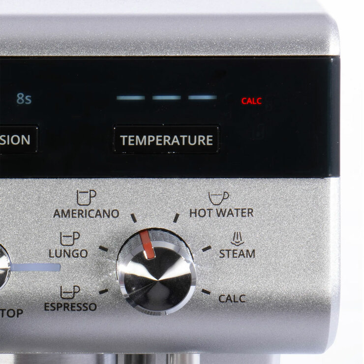 Close up of Krups Precision Coffee Machine's setting's dial