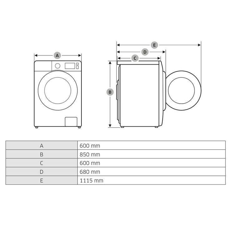 Samsung WW10N645RBX/EU, 10kg, 1400rpm Washing Machine A+++ Rating in