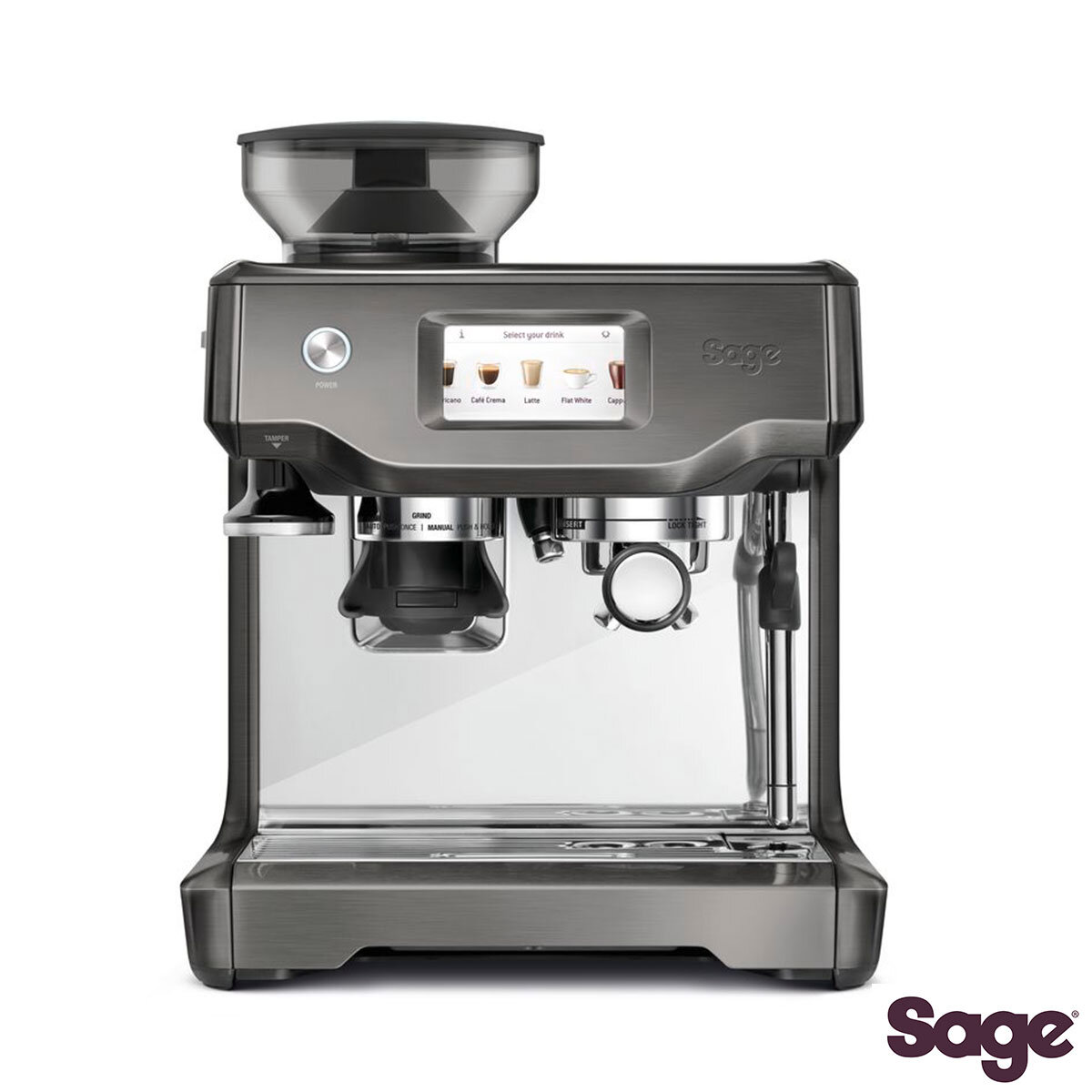 Sage Barista Touch Bean to Cup Coffee Machine in Black Stainless Steel, SES880BST