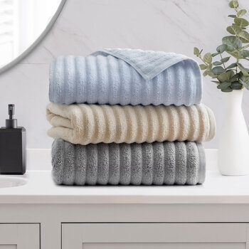 Welhome Bumpy Texture 100% Cotton Bath Towel in 3 colours, 76 x 147 cm