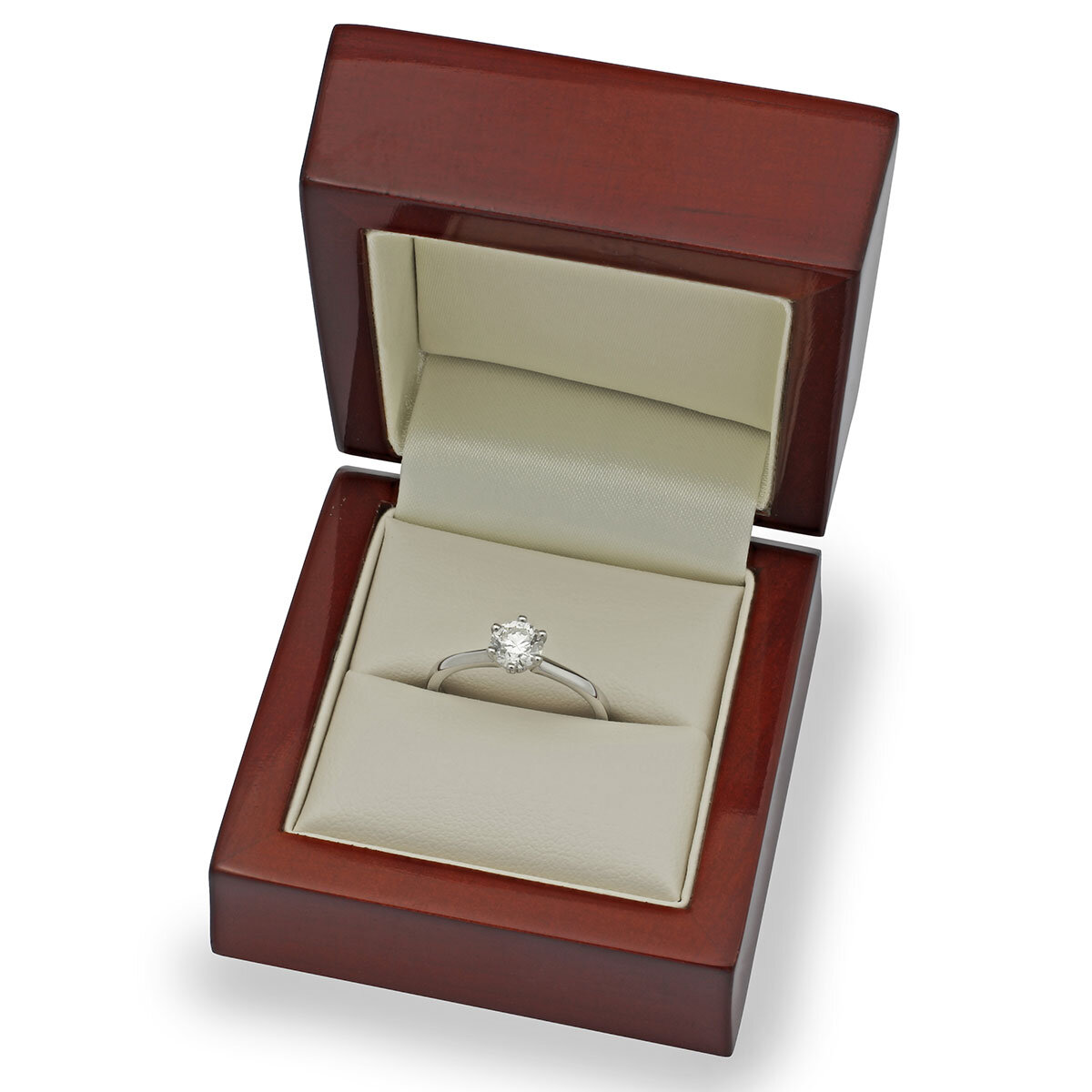 0.70ct Round Brilliant Cut Diamond Solitaire Ring, Platinum