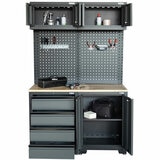 Hilka Professional 24-Gauge Steel 5-Piece Garage Workstation Set Hilka Professional 24-Gauge Steel 5-Piece Garage Workstation Set