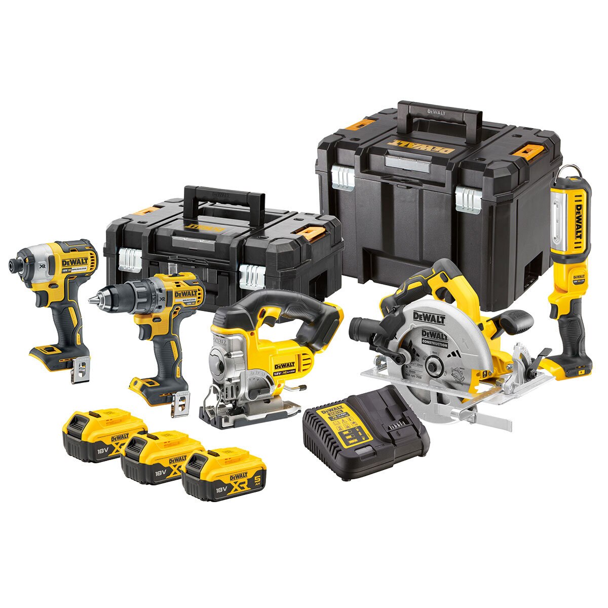 DEWALT® Brushless 18v XR 5 Piece Power Tool Kit Costco UK