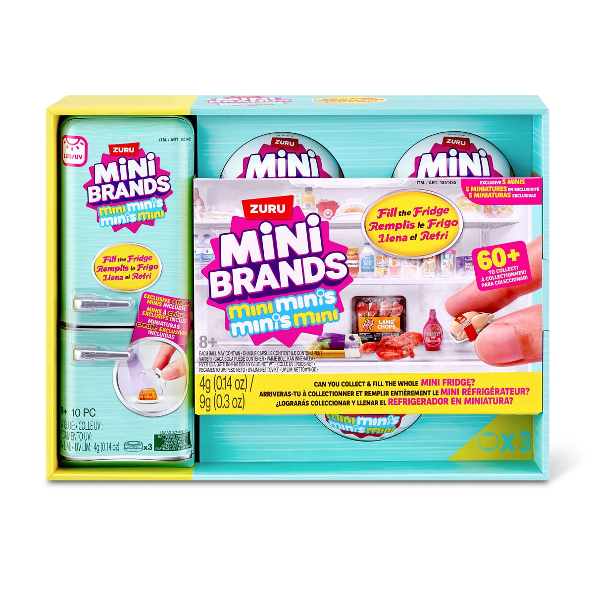 Mini Brands Fill the Fridge S1 Playset with 3 Capsules (8+ Years)
