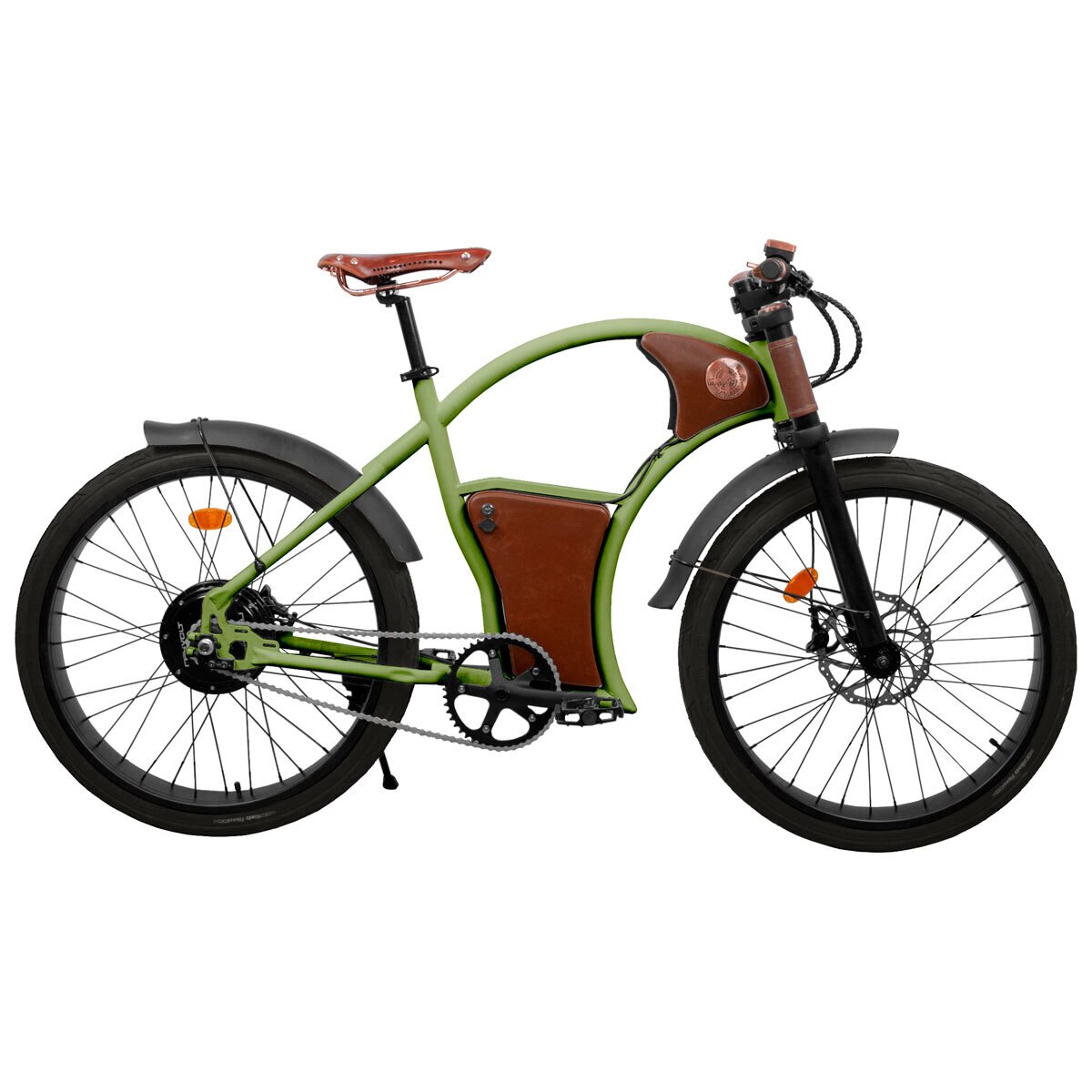 Rayvolt Torino V1 E-Bike with Lights, Set Up Assistance and First Year Inspection in Electric Green