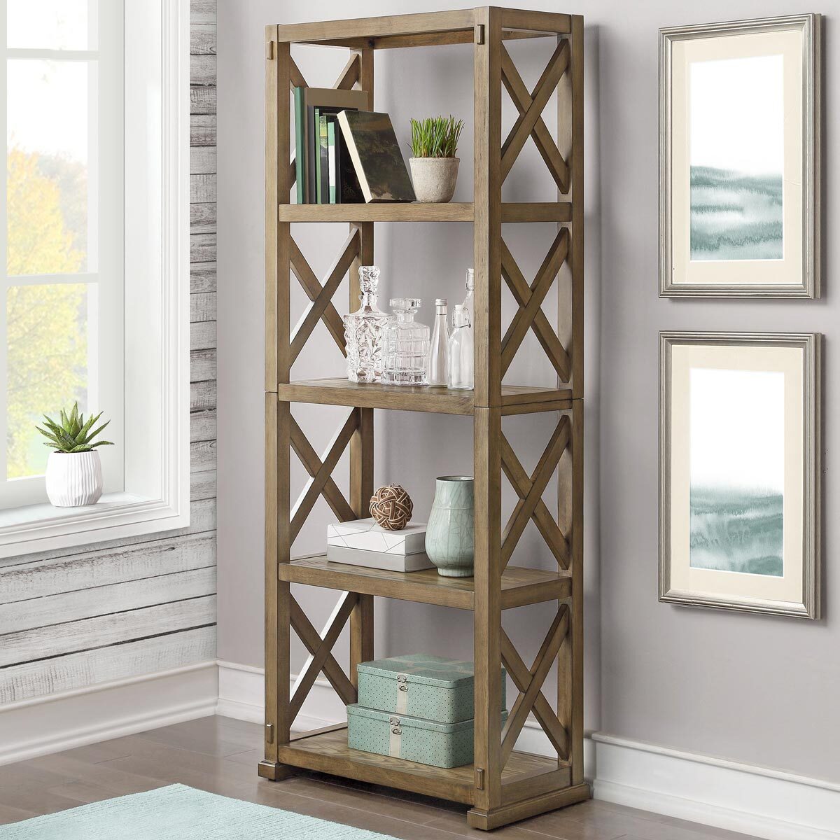 Bayside Furnishings 72" Burke Bookcase Costco UK