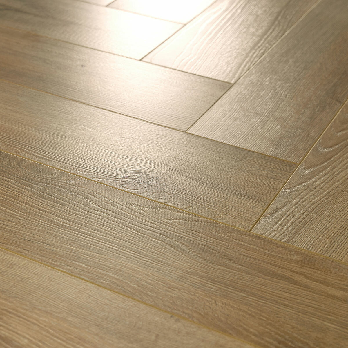 Golden Select Amboise (Oak) Splash Shield AC5 Laminate Herringbone Flooring - 1.179² Per Pack Golden Select Amboise (Oak) Splash Shield AC5 Laminate Herringbone Flooring - 1.179² Per Pack
