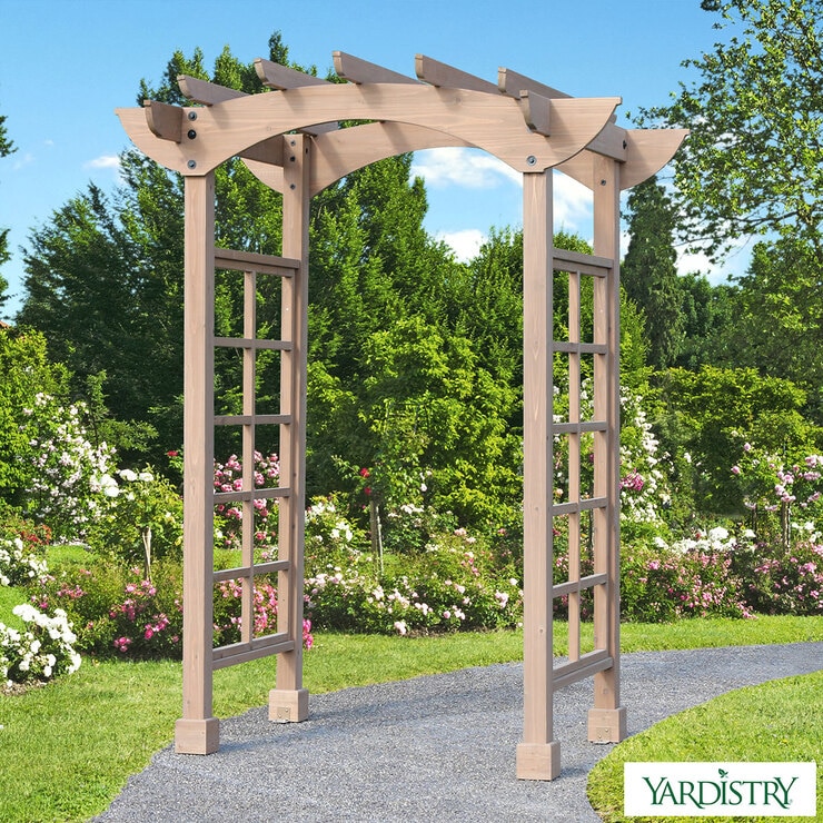 Yardistry 2.29m (7ft 6") Backyard Cedar Arbour Costco UK