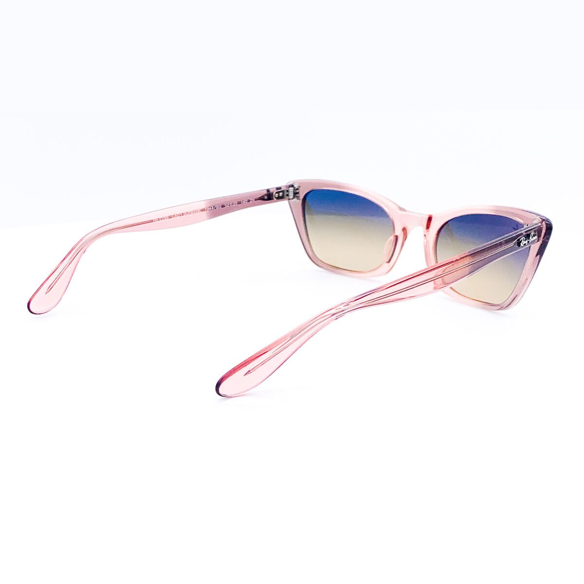 Ray-Ban Lady Burbank Transparent Pink Sunglasses with Brown Lens RB2299, 1344BG 52