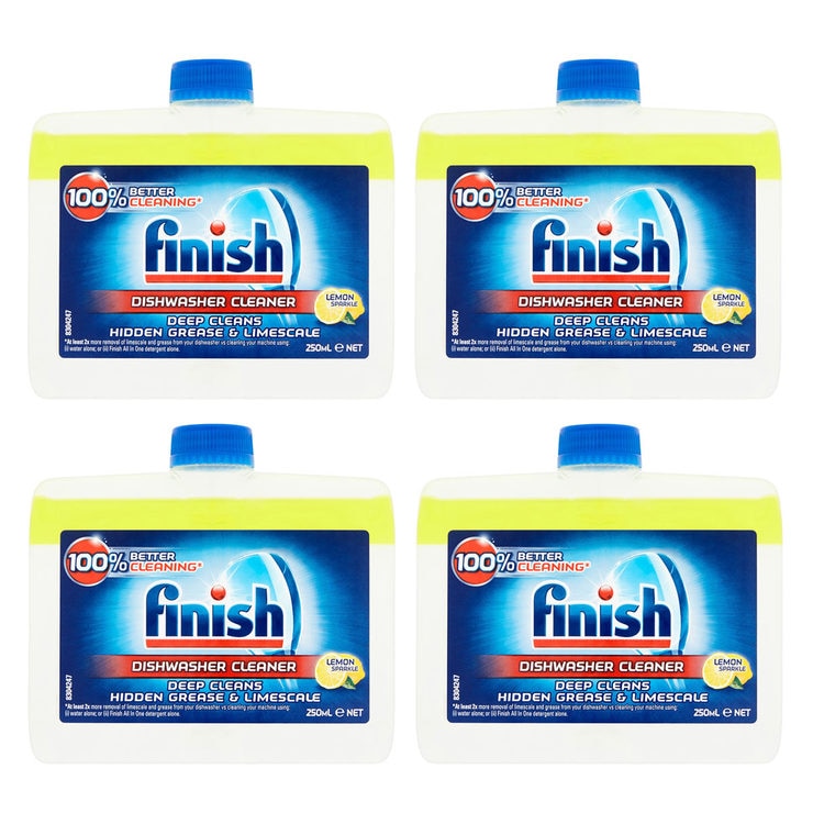 Finish Lemon Sparkle Dishwasher Cleaner, 4 x 250 ml Costco UK