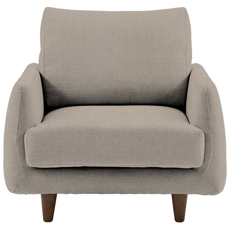 Gallery Oakwood Natural Fabric Armchair
