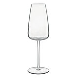 Luigi Bormioli Talismano Crystal Flute Glasses, 400ml, 8 Pack