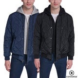 Converse Men's Hooded Bomber Jacket Converse Men's Hooded Bomber Jacket