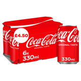 Coca Cola PMP £4.50, 6 x 330ml