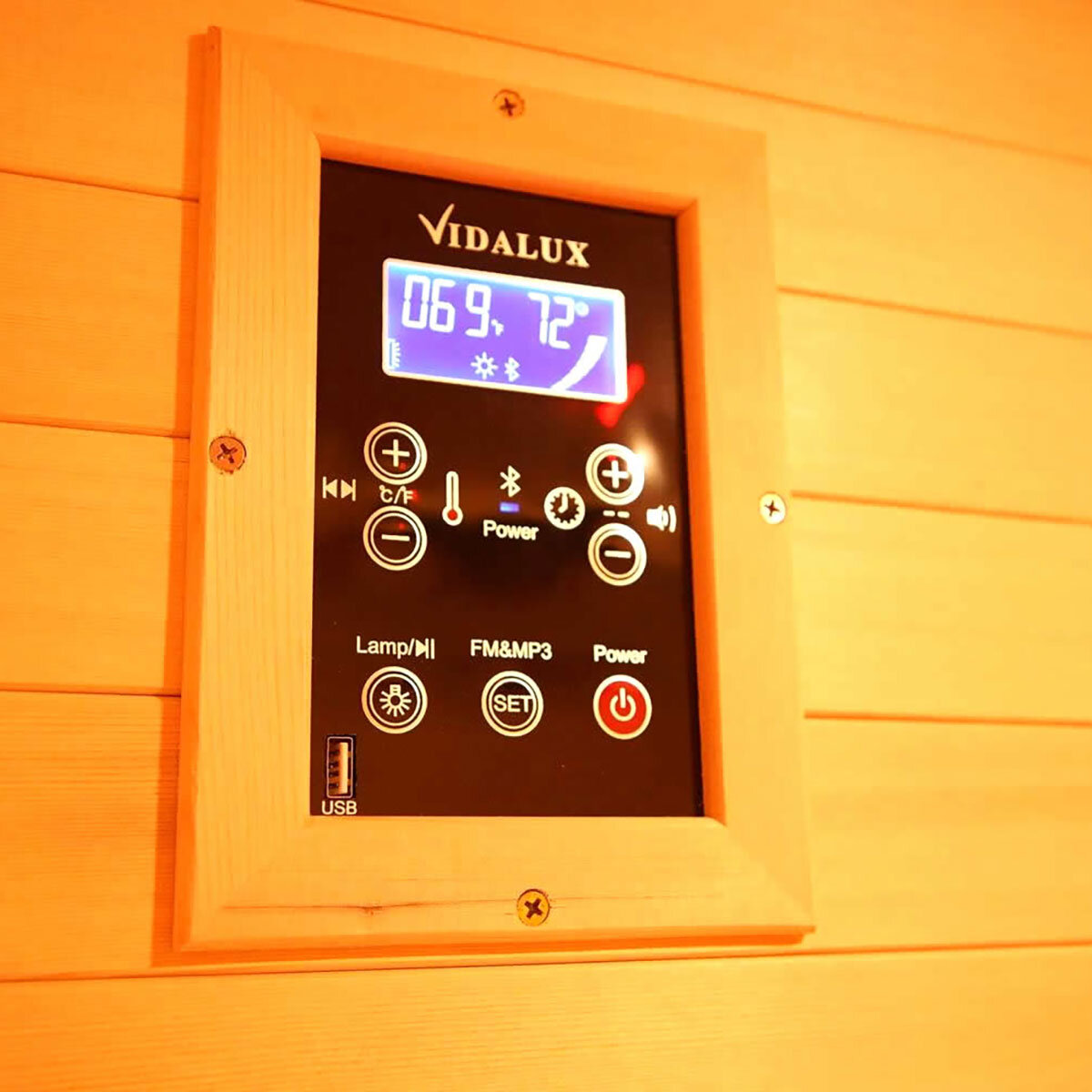 Vidalux Platinum 1 Person Infrared Indoor Sauna - Delivered