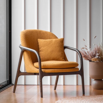 Gallery Allegra Ochre Fabric Armchair