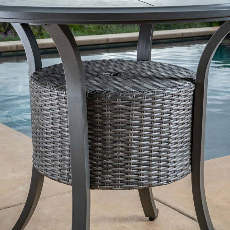 sunvilla indigo 5 piece high dining set