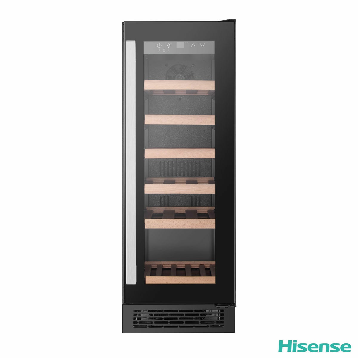 Hisense RW058B3ABGF, 19 Bottle Freestanding, Single Zone Wine Cooler, G Rated in Black Hisense RW058B3ABGF, 19 Bottle Freestanding, Single Zone Wine Cooler, G Rated in Black
