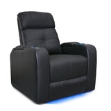 Valencia Home Theatre Seating Verona Single Chair, Black