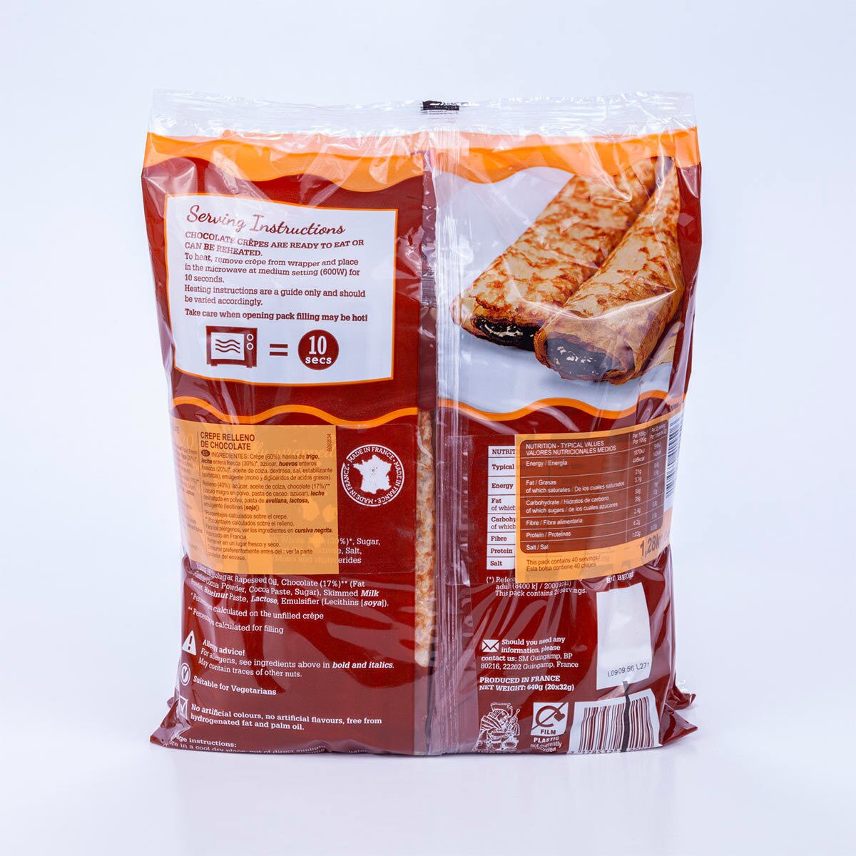 Tigreat Chocolate Crepes, 2 x 20 Pack Costco UK