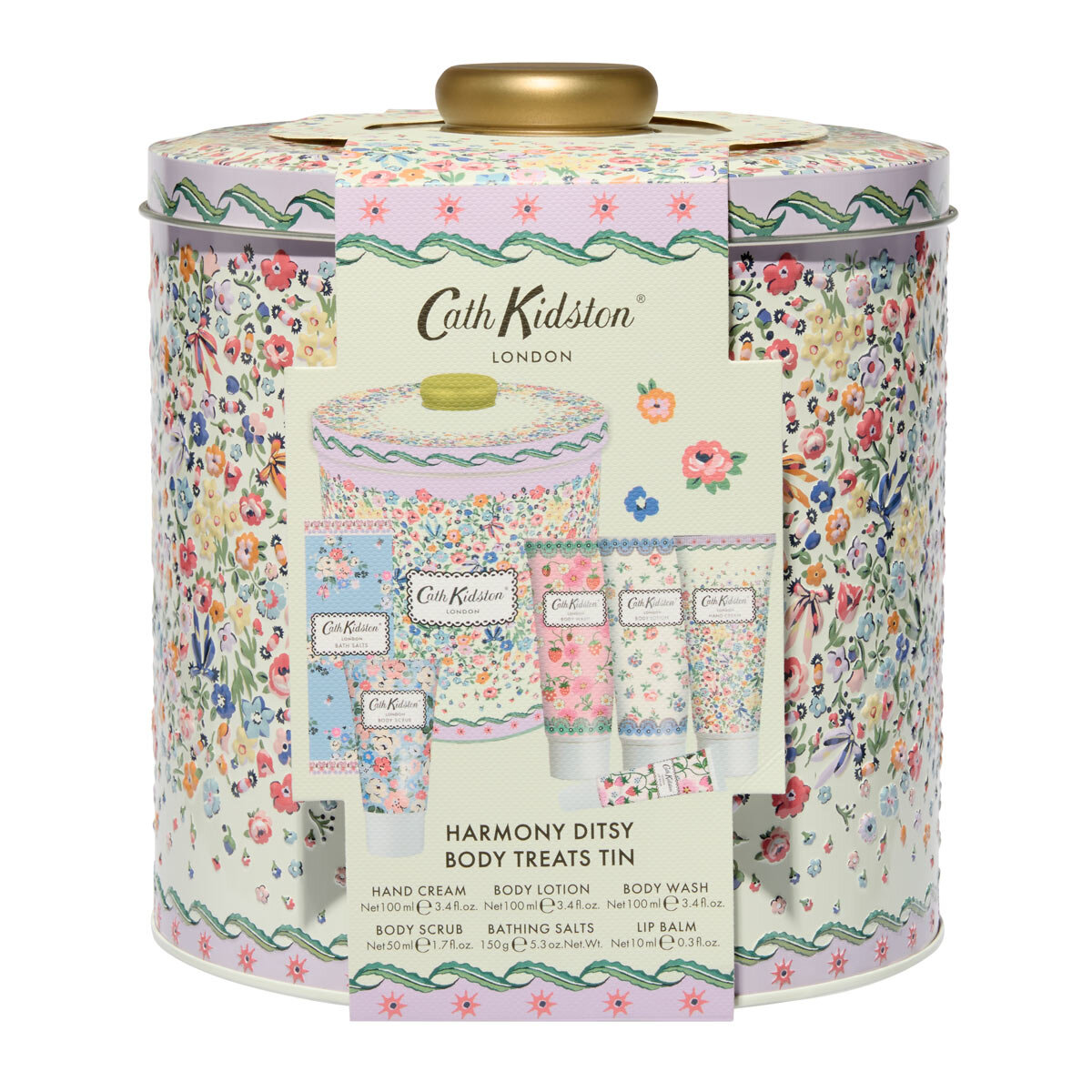 Cath Kidston, Body Treats Tin Gift Set, Harmony Ditsy
