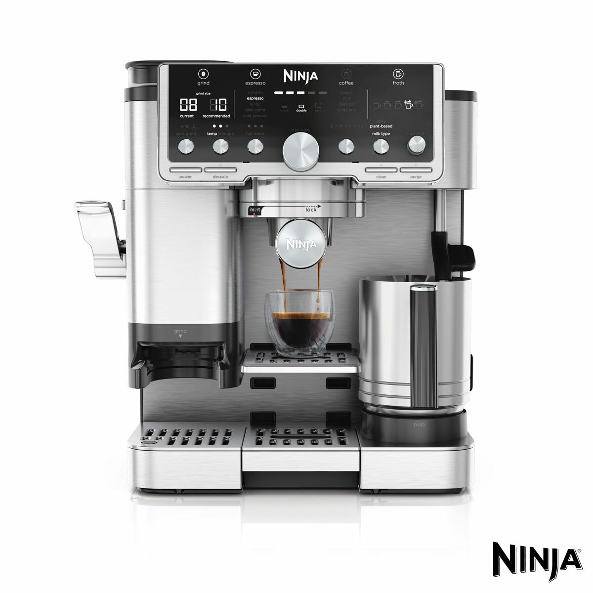 Front View Ninja Luxe Café Pro Espresso Machine