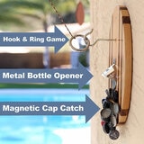 Lifestyle image showing the features of the hook and ring game Lifestyle image showing the features of the hook and ring game