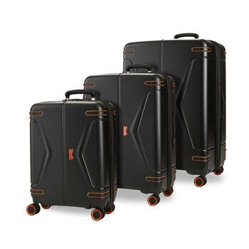 Rock Genesis 3 Piece Hardside Luggage Set In 4 Colours