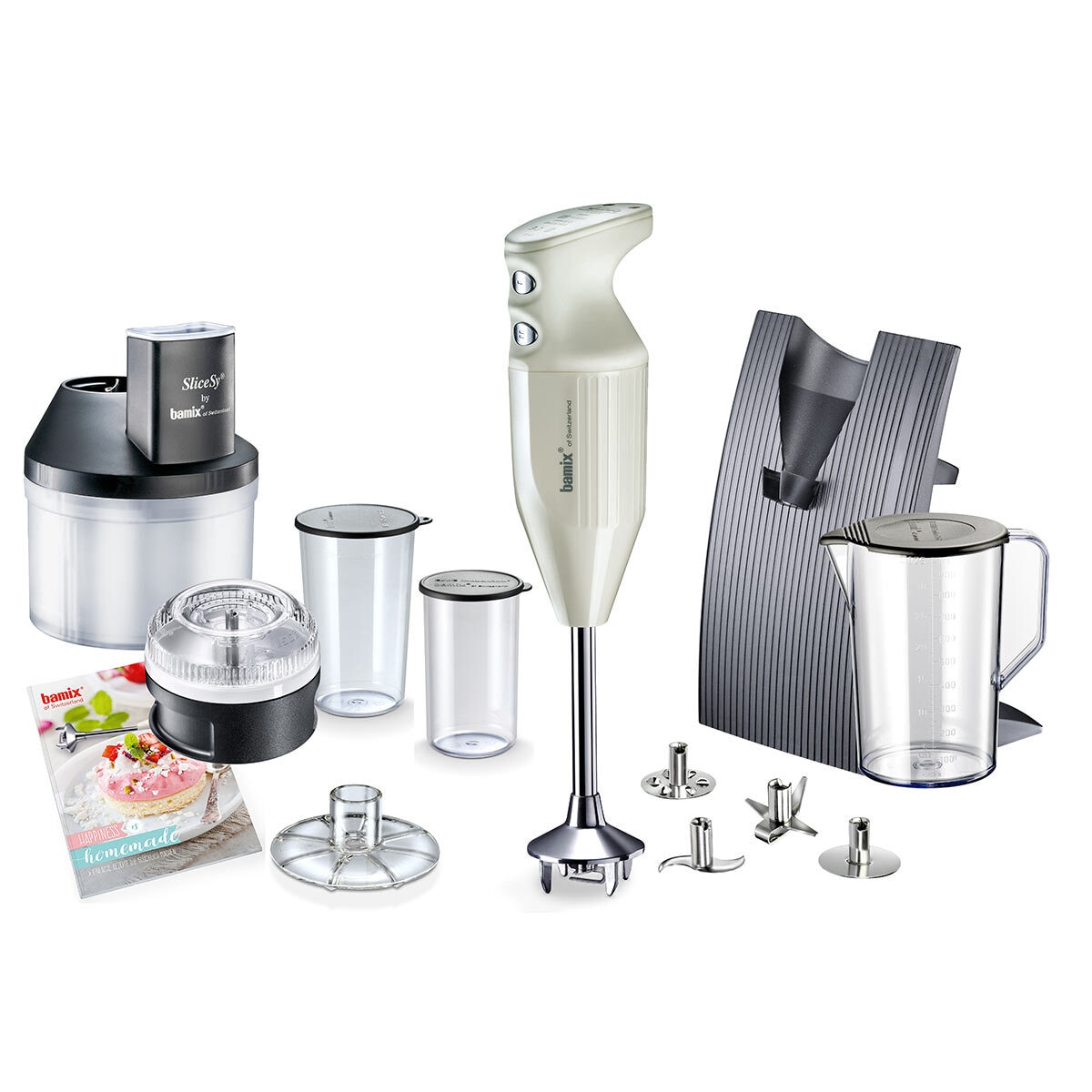 image of hand blender with attachements