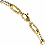14ct Yellow Gold Twisted Paperclip Necklace 14ct Yellow Gold Twisted Paperclip Necklace