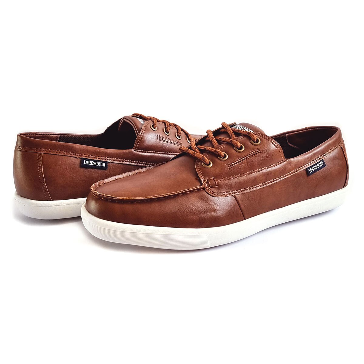 Lambretta Men's Vulkan Boat Shoe in Brown