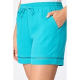 Briggs Ladies Linen Short in Blue