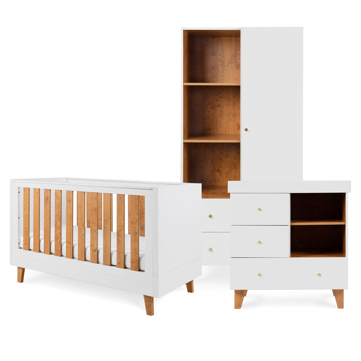 Tutti Bambini Como 4 Piece Nursery Furniture Set White