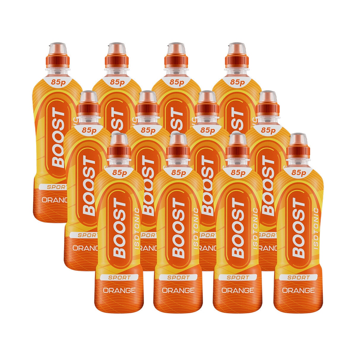 Boost Sport Isotonic Orange PMP 85p, 12 x 500ml
