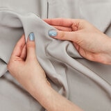 Luff Grey Silk Duvet One Pillowcase