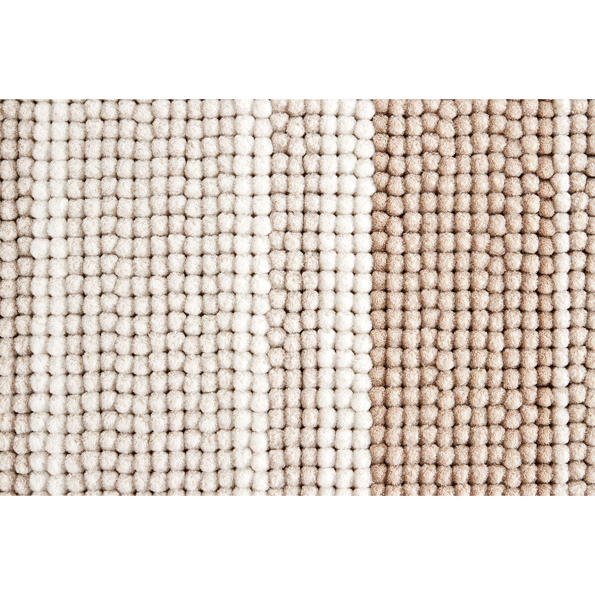 Nubby Bath Mat in Beige, 55 x 91 cm