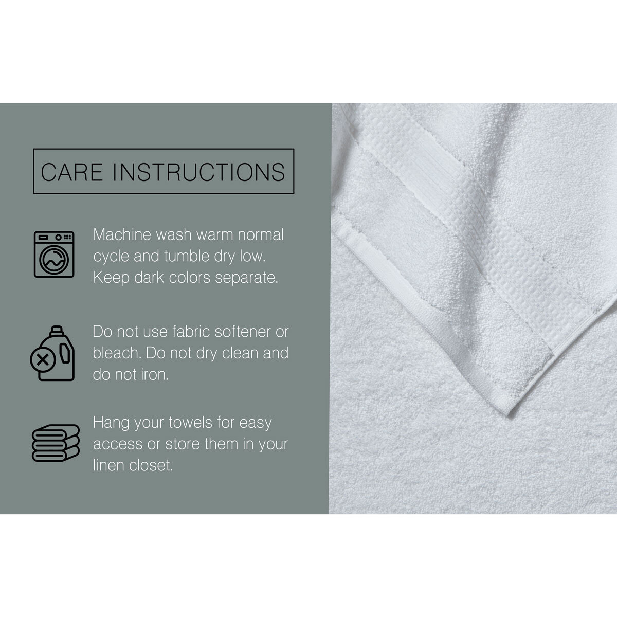 Grandeur 100% Hygro Cotton Bath Towels, Pack of 2 in Grey