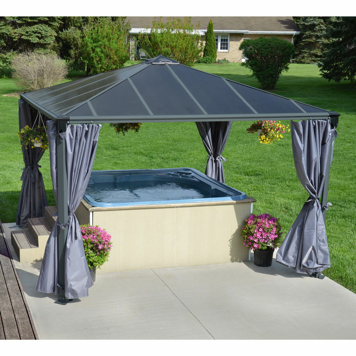 Palram Canopia Curtain Set for Palermo Gazebos