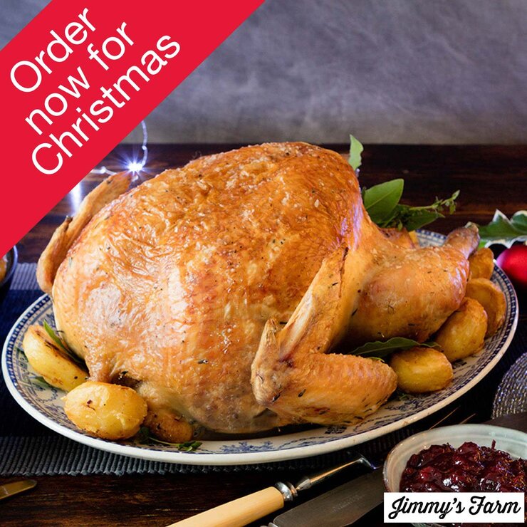 Jimmy's Farm Free Range Dry Aged Bronze Turkey, 5kg Minimum Weight (Serves 10-12 People) Jimmy's Farm Free Range Dry Aged Bronze Turkey, 5kg Minimum Weight (Serves 10-12 People)