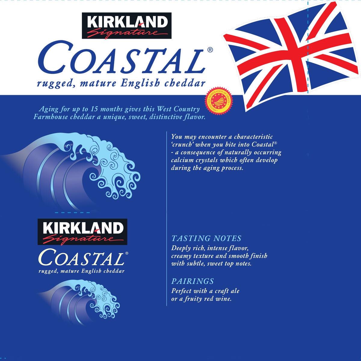 Pack of Kirkland Signature Coastal Cheddar