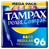 Tampax Pearl Compak Regular Tampons, 4 x 24 Pack