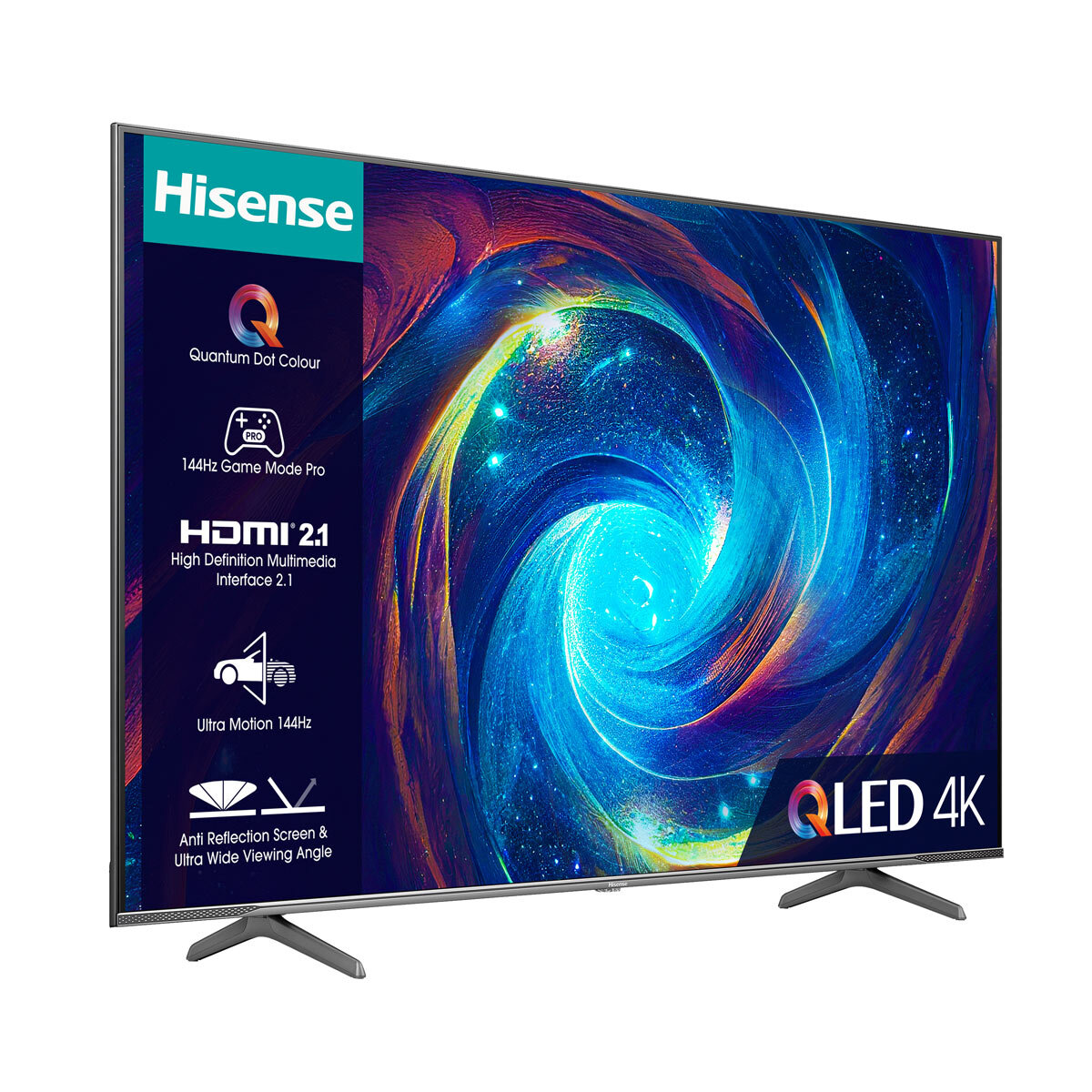 Hisense 55E7KQTUK PRO 55 Inch QLED 4K UHD Smart TV