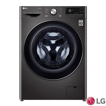 LG F6V910BTSA, 10.5kg, 1600rpm, Washing Machine, A Rated in Black Steel