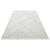 Concept Looms Jazz Blue Geo Indoor Oudoor Rug, in 2 Sizes
