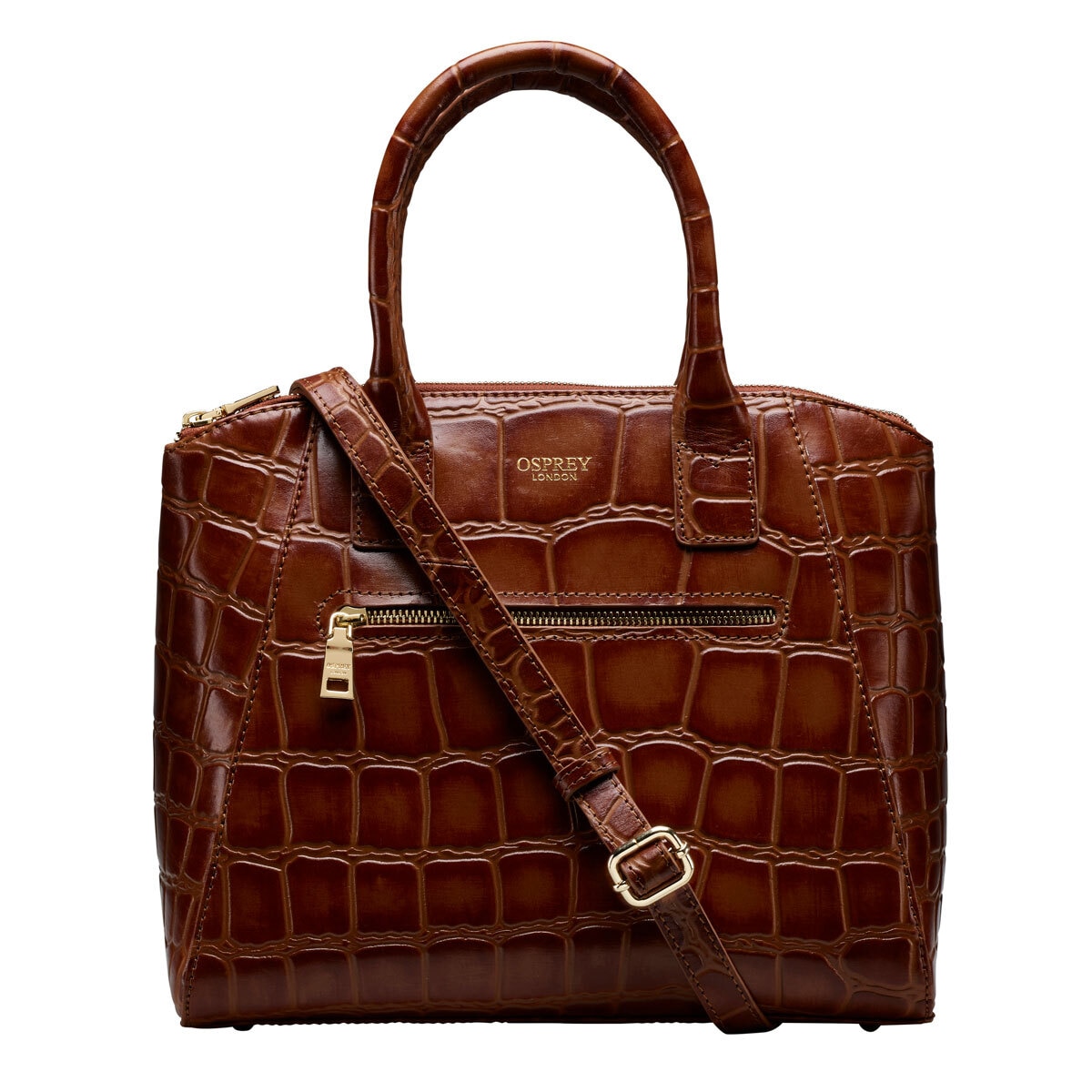 Osprey London Leather Women's Handbag, Cognac