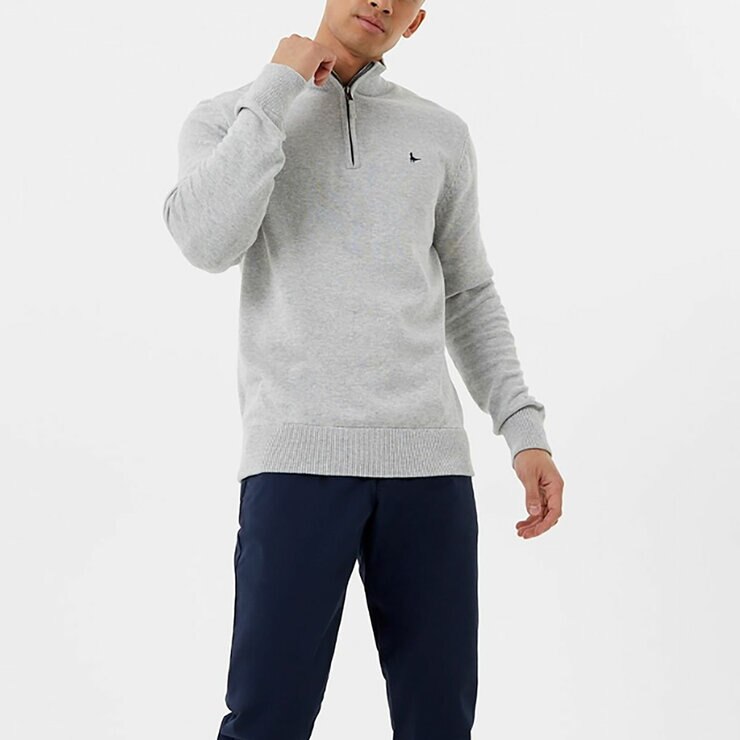 Jack Wills Men's Funnel Neck 1/2 Zip Sweater