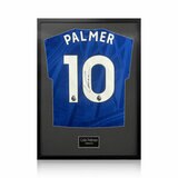Cole Palmer Signed Framed Chelsea Football Shirt with Black Mount Cole Palmer Signed Framed Chelsea Football Shirt with Black Mount