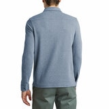 English Laundry Men's Long Sleeve Jersey Polo in Blue