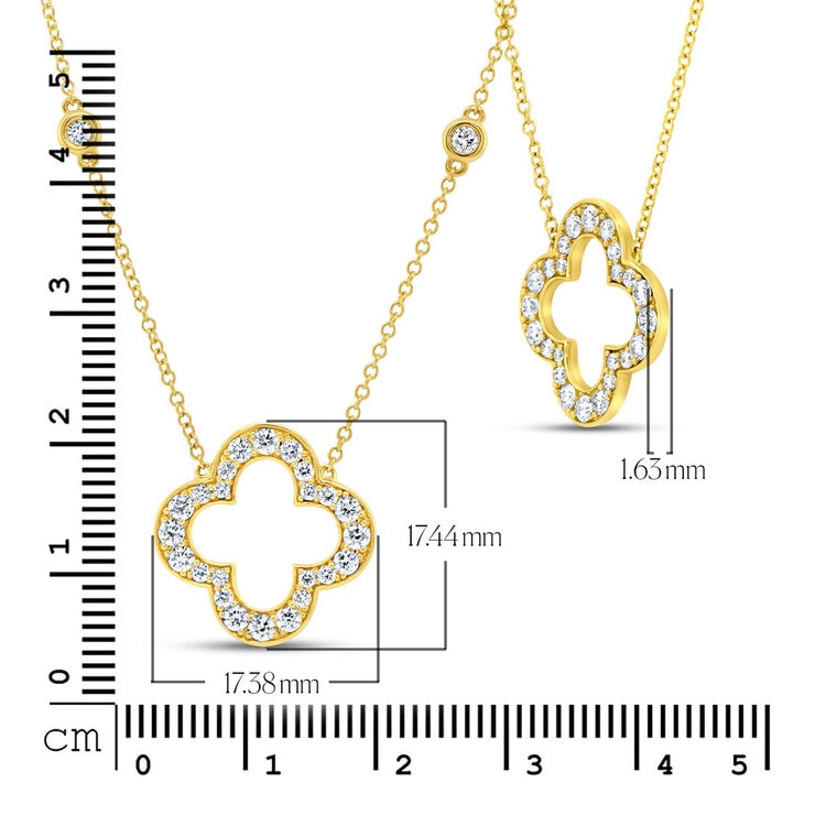 0.70ctw Round Brilliant Cut Diamond Necklace,14ct Yellow Gold 0.70ctw Round Brilliant Cut Diamond Necklace,14ct Yellow Gold